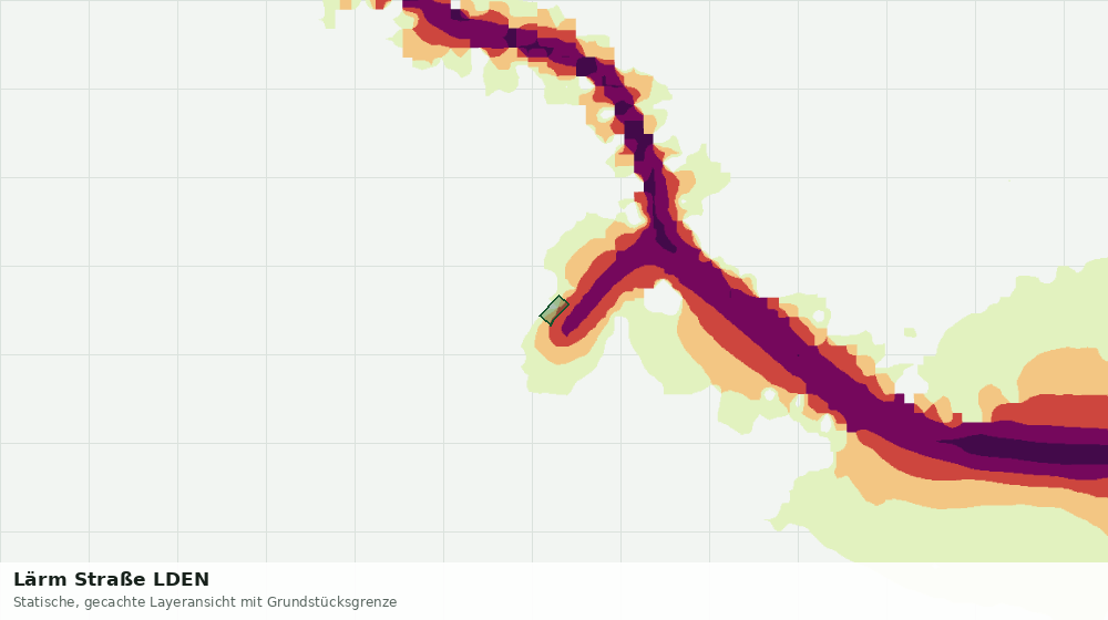 Statische Kartenansicht: Lärm Straße LDEN