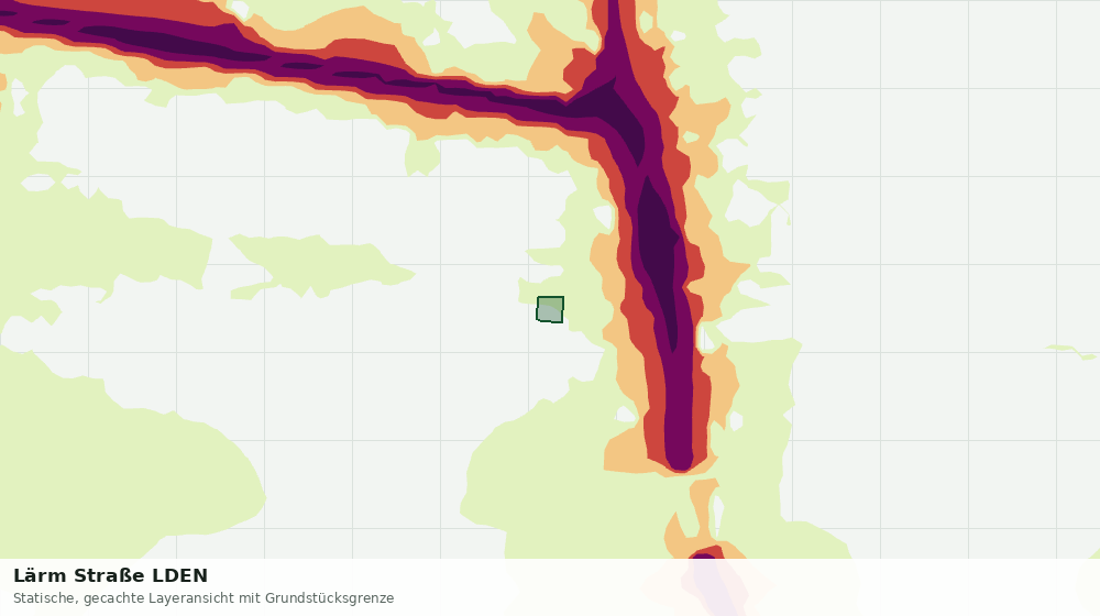 Statische Kartenansicht: Lärm Straße LDEN