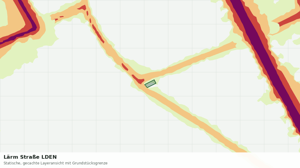 Statische Kartenansicht: Lärm Straße LDEN