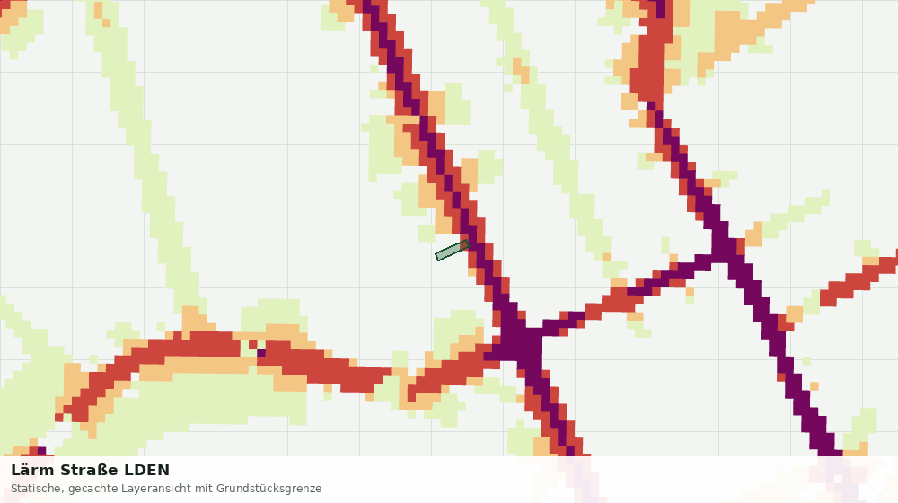 Statische Kartenansicht: Lärm Straße LDEN
