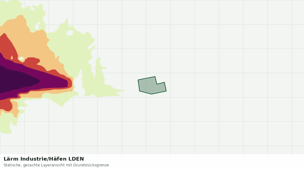 Statische Kartenansicht: Lärm Industrie/Häfen LDEN