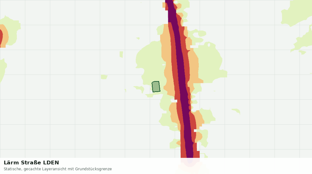 Statische Kartenansicht: Lärm Straße LDEN