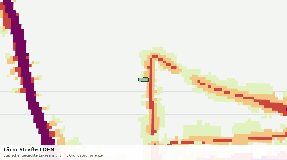 Statische Kartenansicht: Lärm Straße LDEN