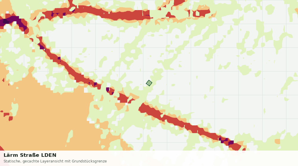 Statische Kartenansicht: Lärm Straße LDEN