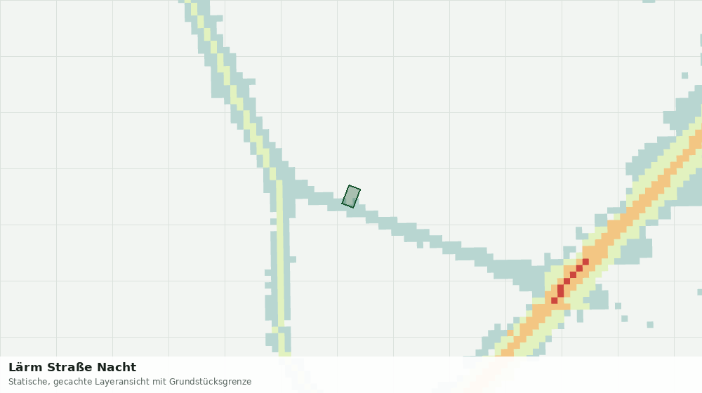 Statische Kartenansicht: Lärm Straße Nacht