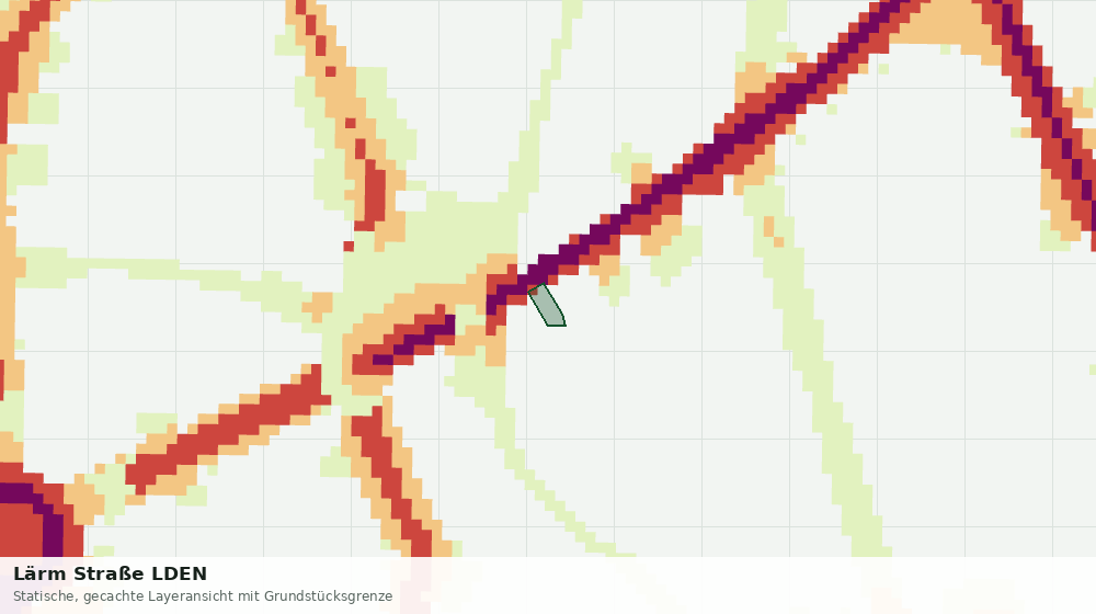 Statische Kartenansicht: Lärm Straße LDEN