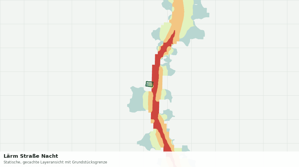 Statische Kartenansicht: Lärm Straße Nacht