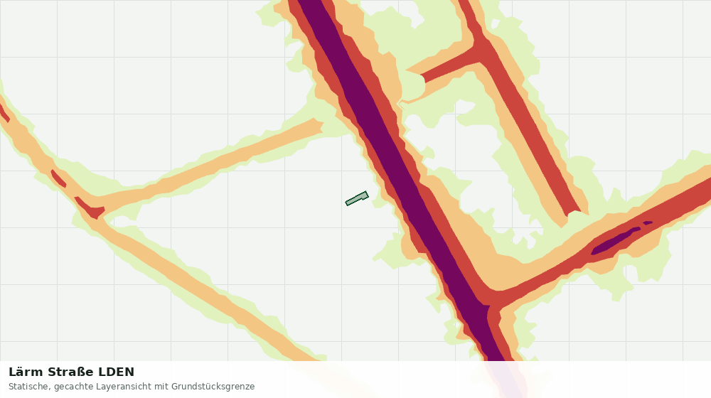 Statische Kartenansicht: Lärm Straße LDEN