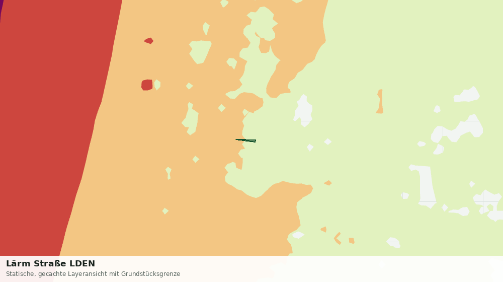 Statische Kartenansicht: Lärm Straße LDEN