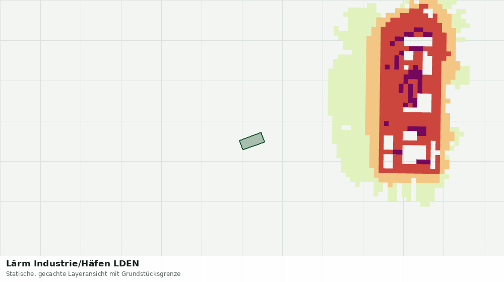 Statische Kartenansicht: Lärm Industrie/Häfen LDEN