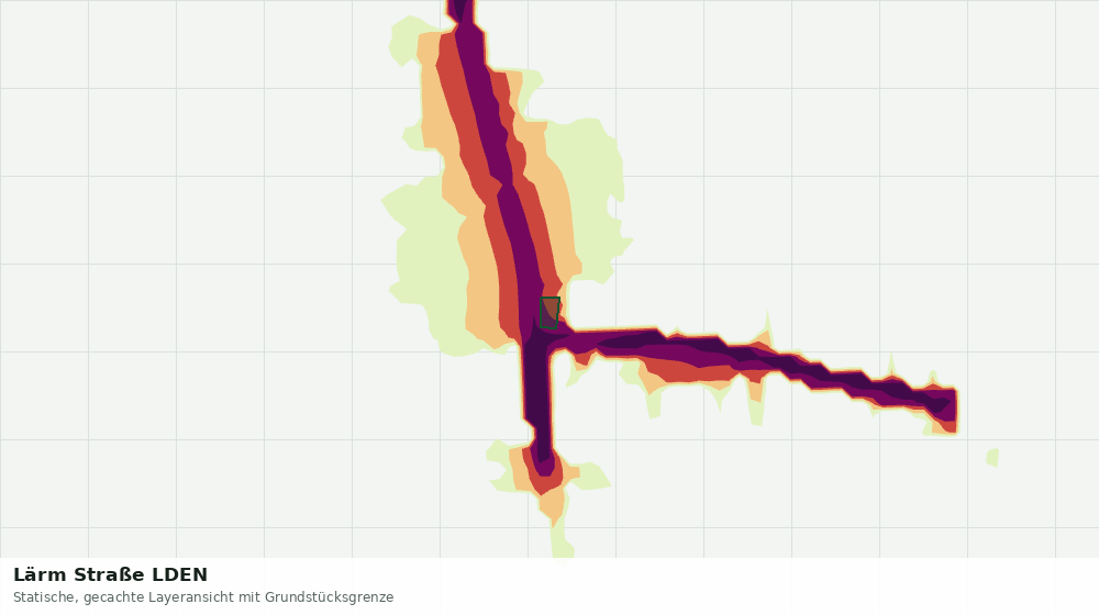 Statische Kartenansicht: Lärm Straße LDEN