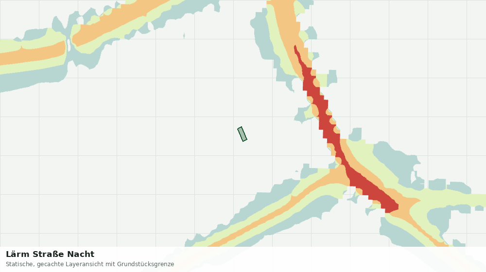 Statische Kartenansicht: Lärm Straße Nacht