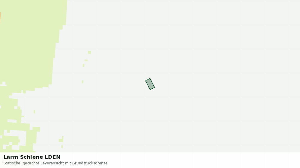 Statische Kartenansicht: Lärm Schiene LDEN