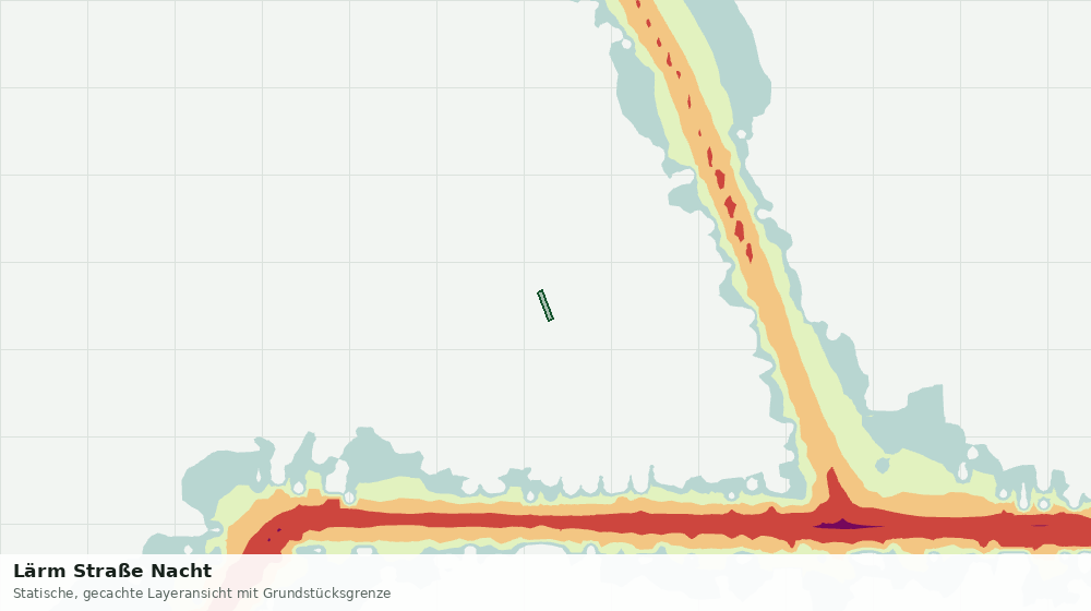 Statische Kartenansicht: Lärm Straße Nacht