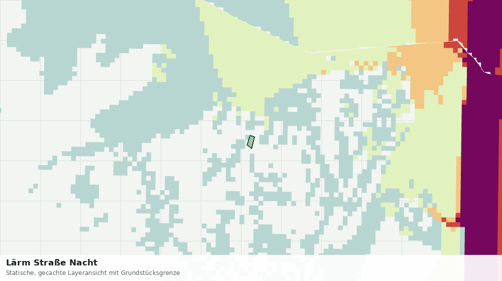 Statische Kartenansicht: Lärm Straße Nacht