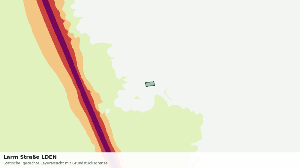 Statische Kartenansicht: Lärm Straße LDEN