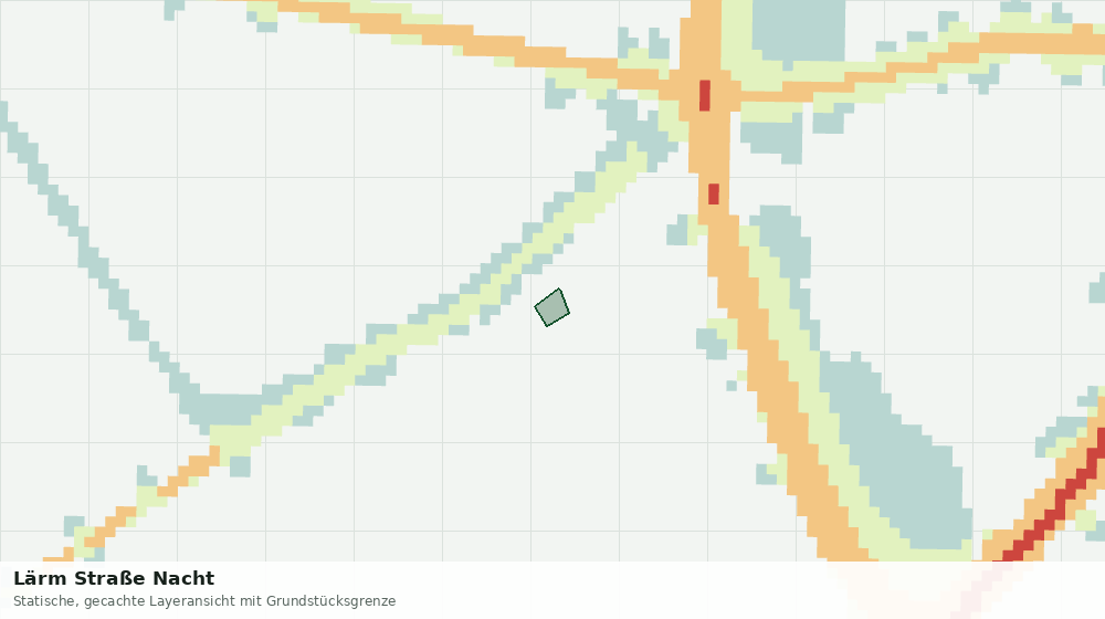 Statische Kartenansicht: Lärm Straße Nacht