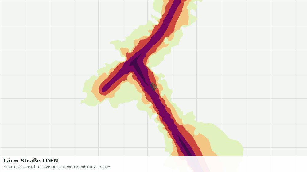 Statische Kartenansicht: Lärm Straße LDEN