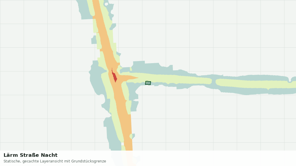 Statische Kartenansicht: Lärm Straße Nacht