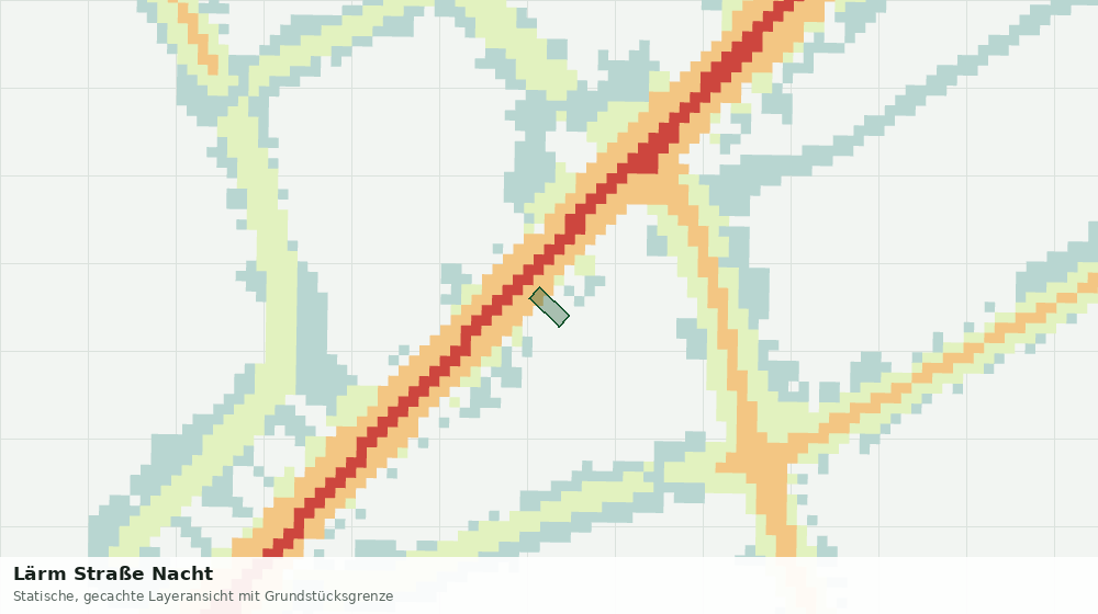 Statische Kartenansicht: Lärm Straße Nacht