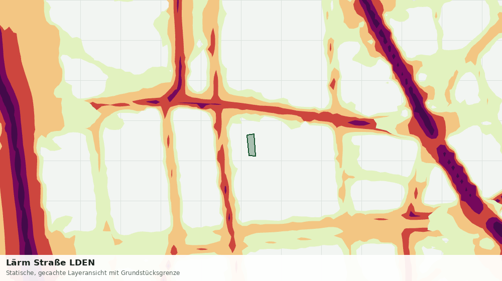 Statische Kartenansicht: Lärm Straße LDEN