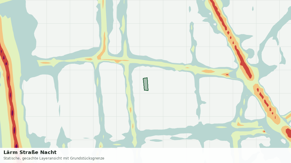 Statische Kartenansicht: Lärm Straße Nacht