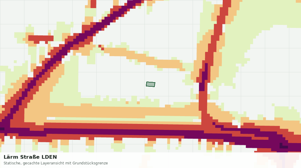 Statische Kartenansicht: Lärm Straße LDEN