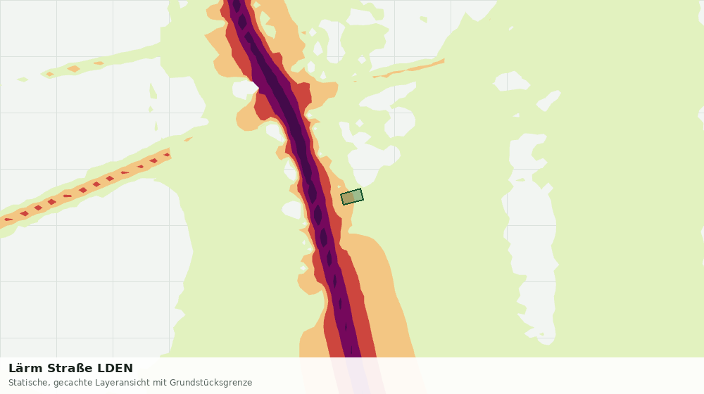 Statische Kartenansicht: Lärm Straße LDEN