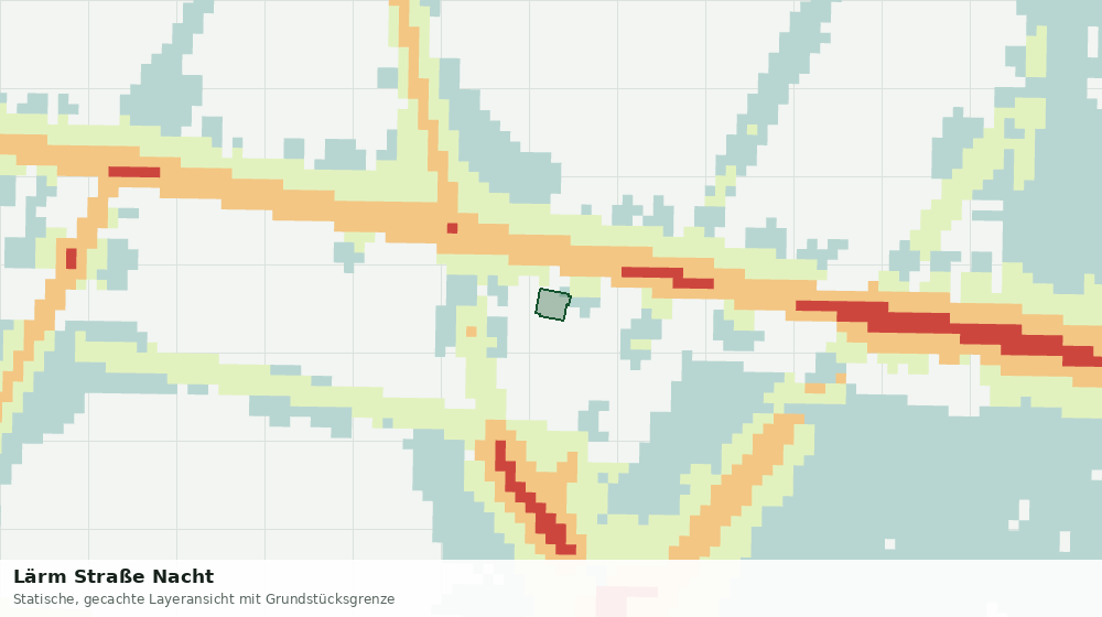 Statische Kartenansicht: Lärm Straße Nacht