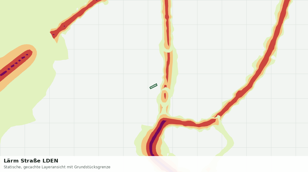 Statische Kartenansicht: Lärm Straße LDEN