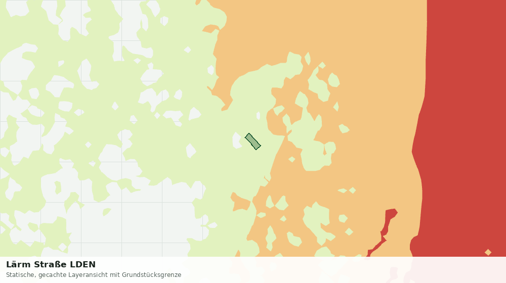Statische Kartenansicht: Lärm Straße LDEN