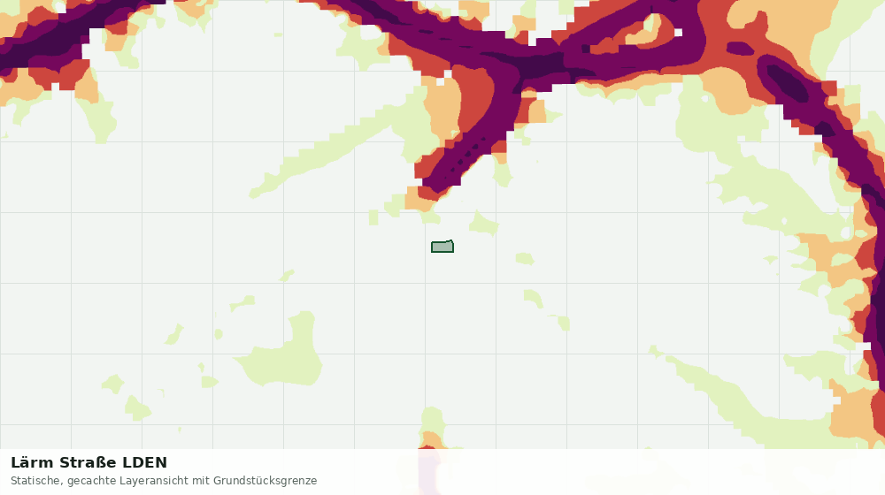 Statische Kartenansicht: Lärm Straße LDEN