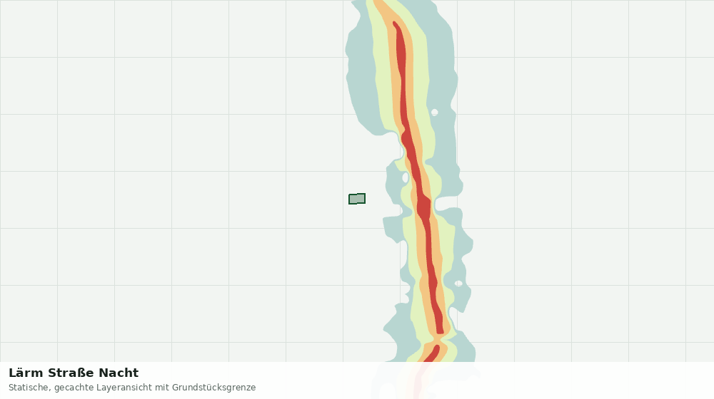 Statische Kartenansicht: Lärm Straße Nacht