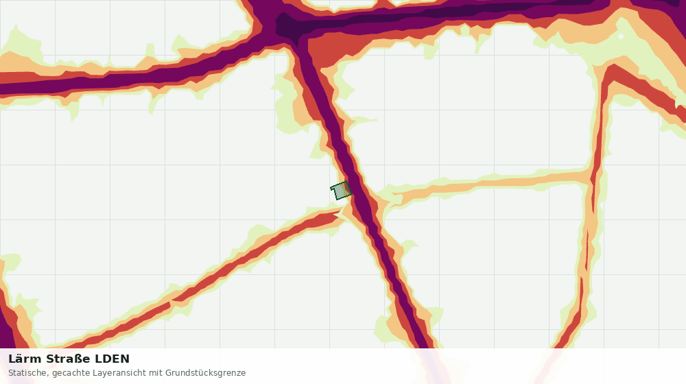 Statische Kartenansicht: Lärm Straße LDEN