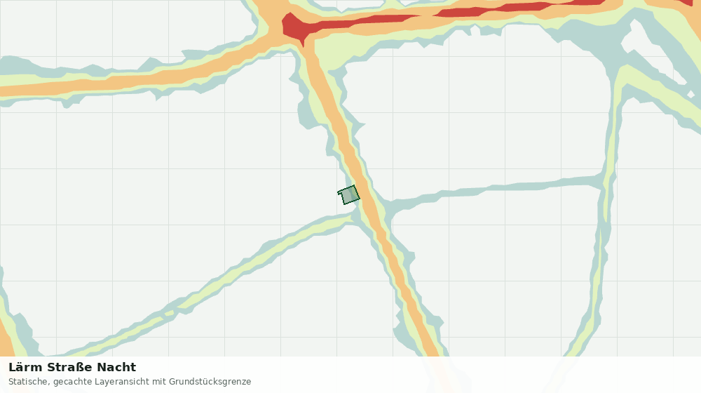 Statische Kartenansicht: Lärm Straße Nacht