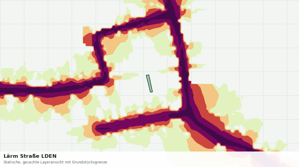 Statische Kartenansicht: Lärm Straße LDEN