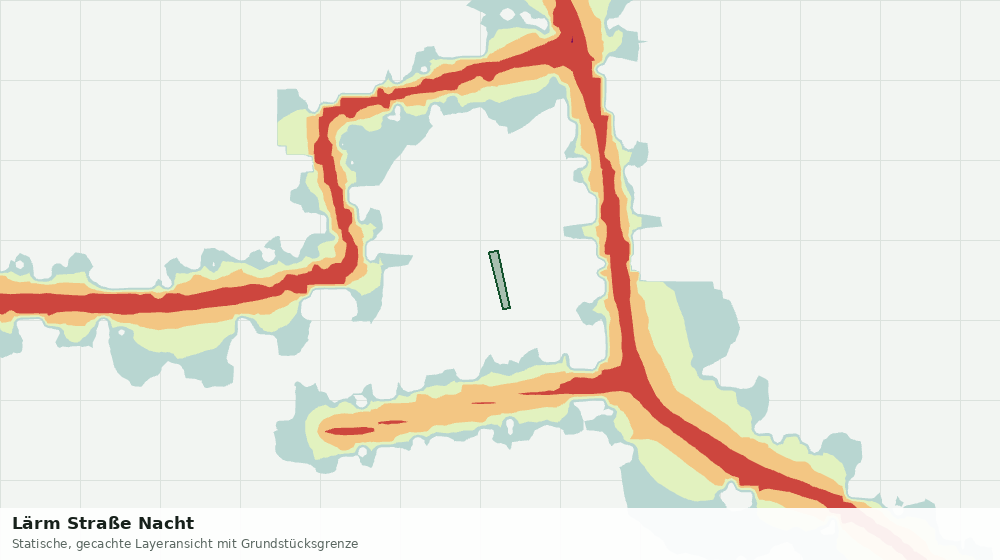 Statische Kartenansicht: Lärm Straße Nacht