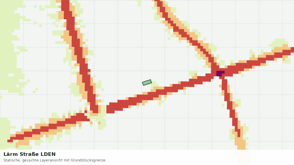 Statische Kartenansicht: Lärm Straße LDEN