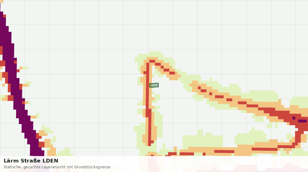 Statische Kartenansicht: Lärm Straße LDEN
