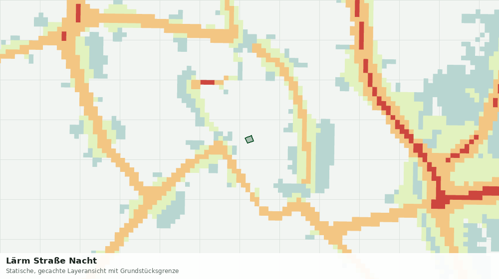 Statische Kartenansicht: Lärm Straße Nacht