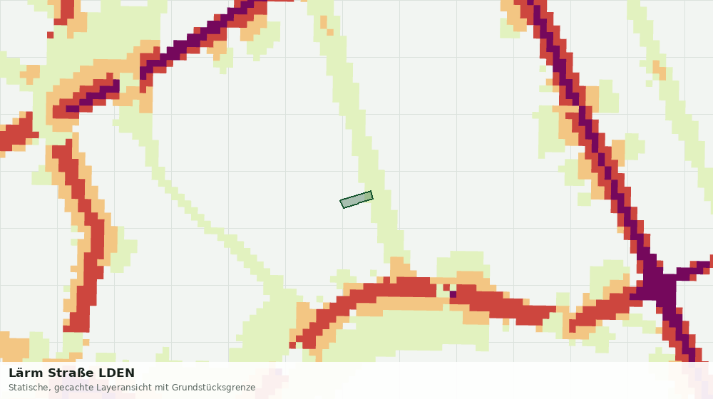 Statische Kartenansicht: Lärm Straße LDEN
