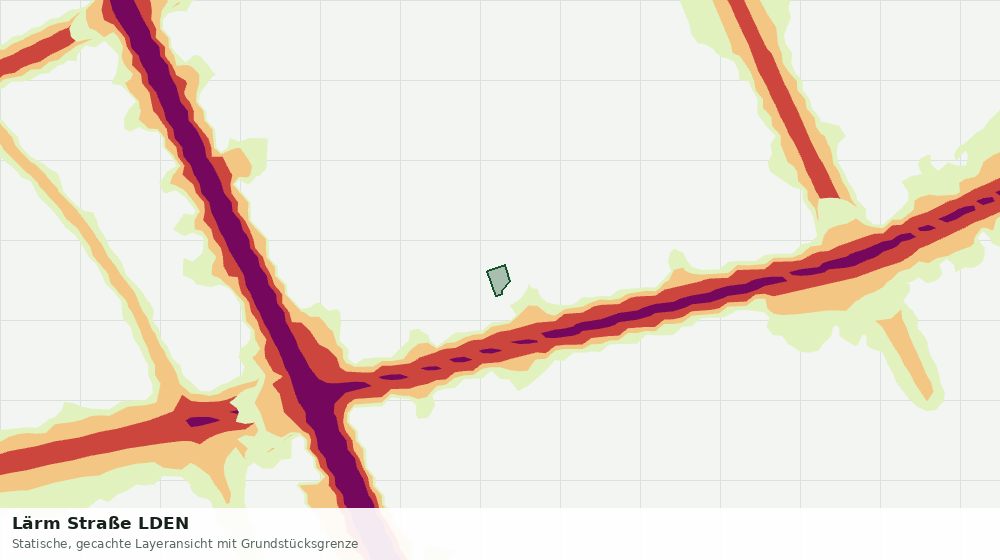 Statische Kartenansicht: Lärm Straße LDEN