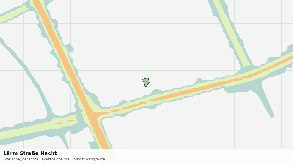 Statische Kartenansicht: Lärm Straße Nacht