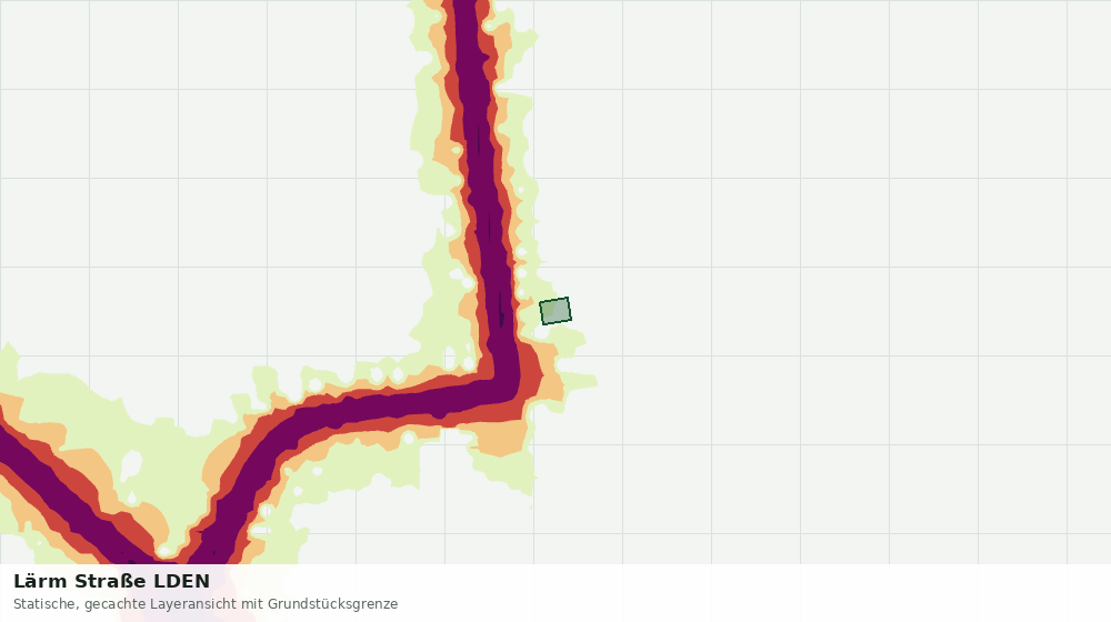 Statische Kartenansicht: Lärm Straße LDEN