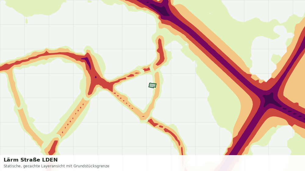 Statische Kartenansicht: Lärm Straße LDEN