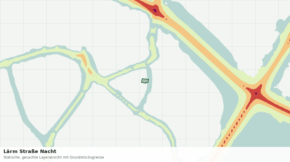 Statische Kartenansicht: Lärm Straße Nacht
