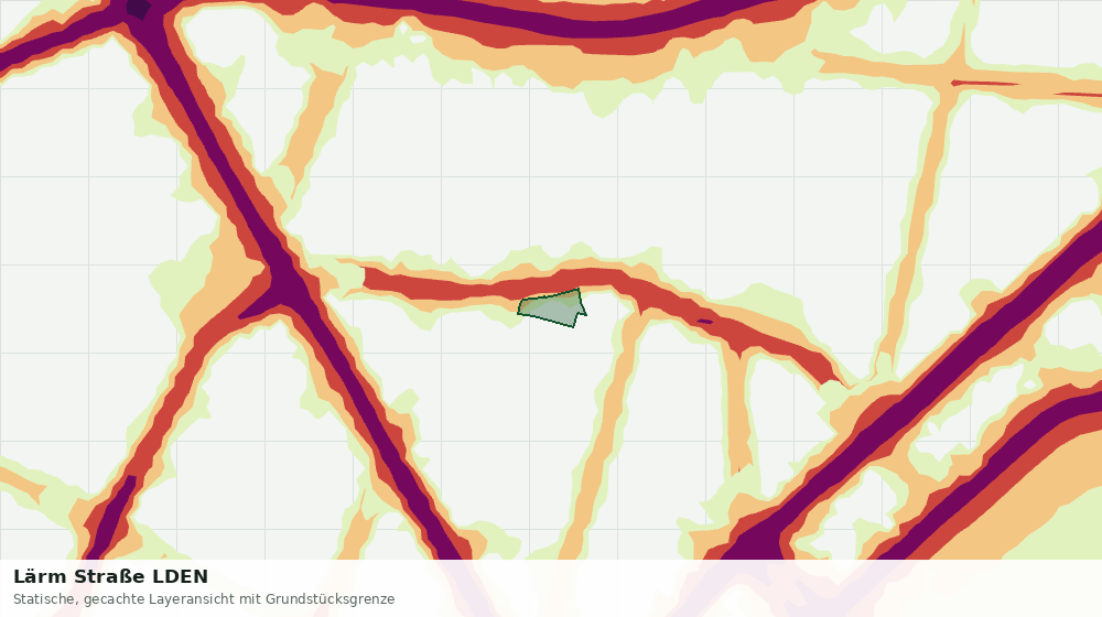 Statische Kartenansicht: Lärm Straße LDEN
