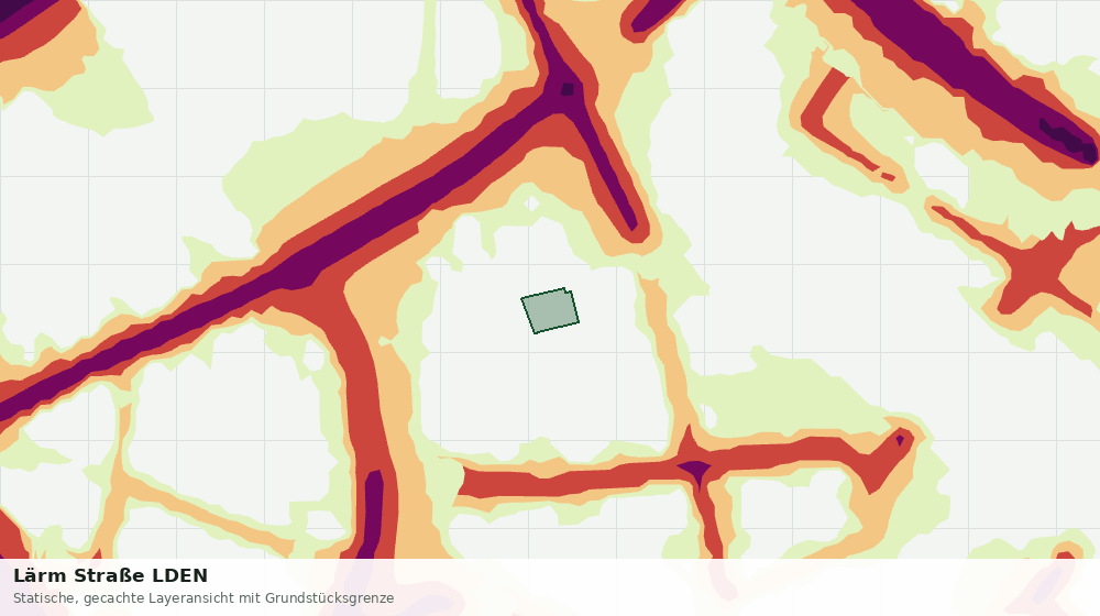 Statische Kartenansicht: Lärm Straße LDEN