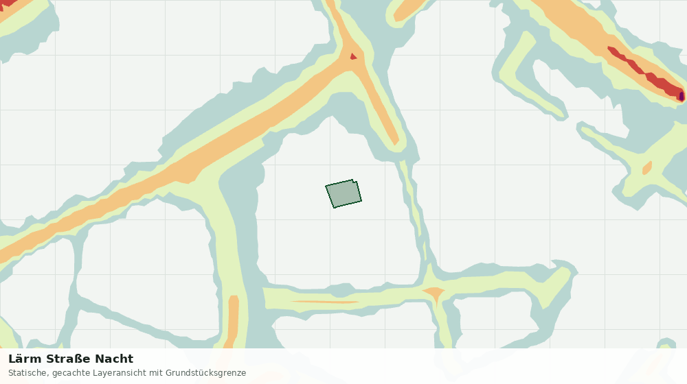 Statische Kartenansicht: Lärm Straße Nacht