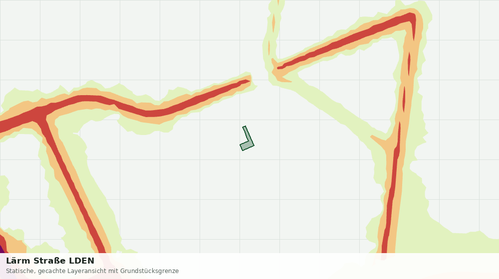 Statische Kartenansicht: Lärm Straße LDEN
